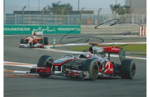 Jenson Button 8x12 Signed Formula 1 Photograph