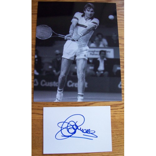 Jimmy Connors Signature & 8x10 Tennis Photograph