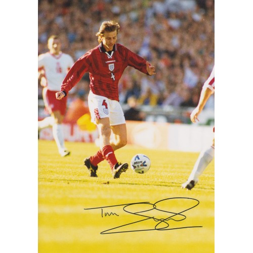 Tim Sherwood Signed 8x11 England Photograph