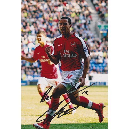 Theo Walcott Signed 8x12 Arsenal Photograph
