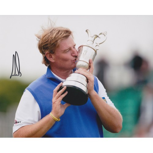 Ernie Els 8x10 Signed 2012 Open Championship Photograph