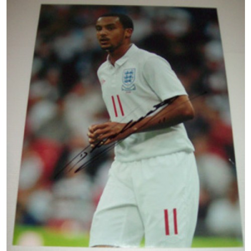 Theo Walcott Signed 12x16 England Photograph