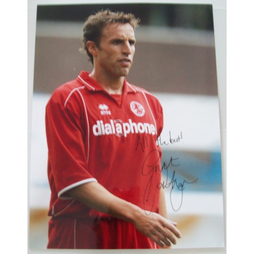Gareth Southgate 12x16 Signed Middlesbrough Photograph
