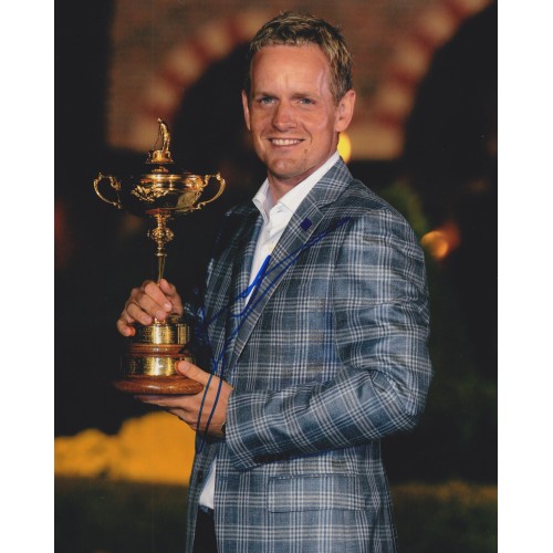 Luke Donald 8x10 Signed 2013 Ryder Cup Photograph