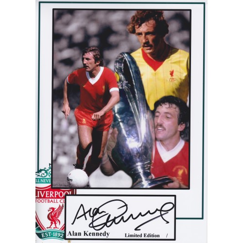 Alan Kennedy 8x12 Signed Liverpool Photograph