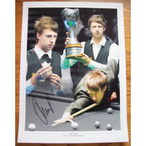 Judd Trump Signed 12x16 Snooker Montage Photograph