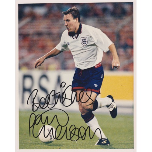Paul Merson Signed 8x10 England Photograph