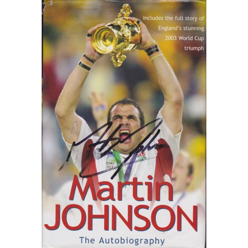 Martin Johnson Signed The Autobiography Rugby Book