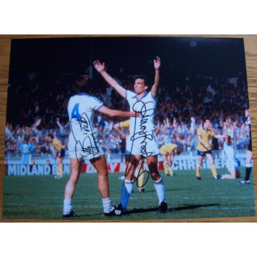 Trevor Brooking & Billy Bonds Dual SIgned 12x16 West Ham FA Cup Photograph