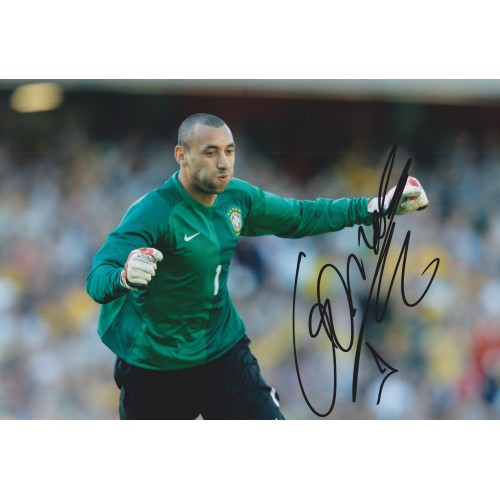 Heurelho Gomes Brazil 12x8 Signed Brazil Photograph