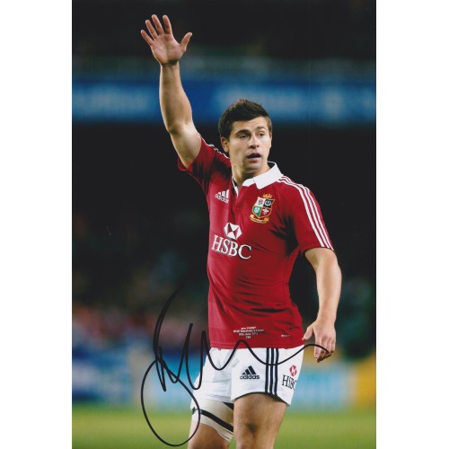 Ben Youngs Signed 8x12 Lions Rugby Photograph