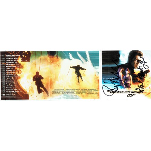 Pierce Brosnan Signed CD. of Bond Movie  The World Is Not Enough