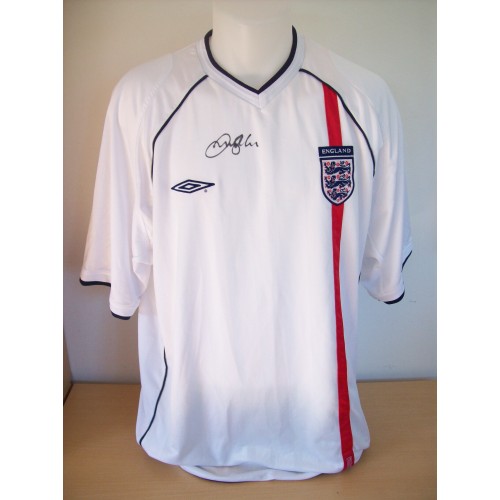 David Beckham Signed England Shirt