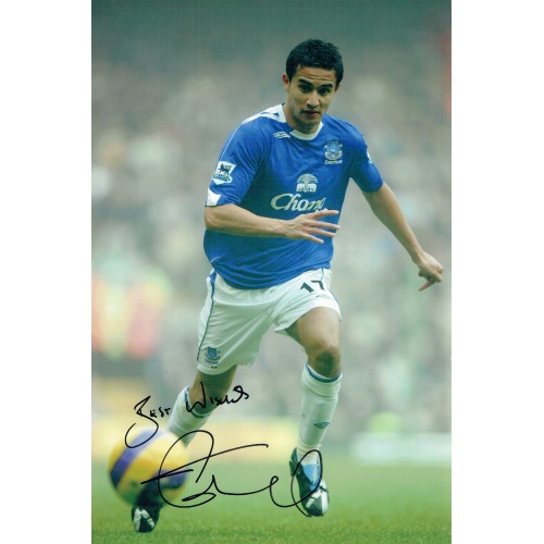 Tim Cahil 8x12 Signed Everton Photograph