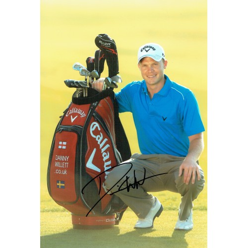 Danny Willett Maters Champion Signed 8x12 Golf Photograph