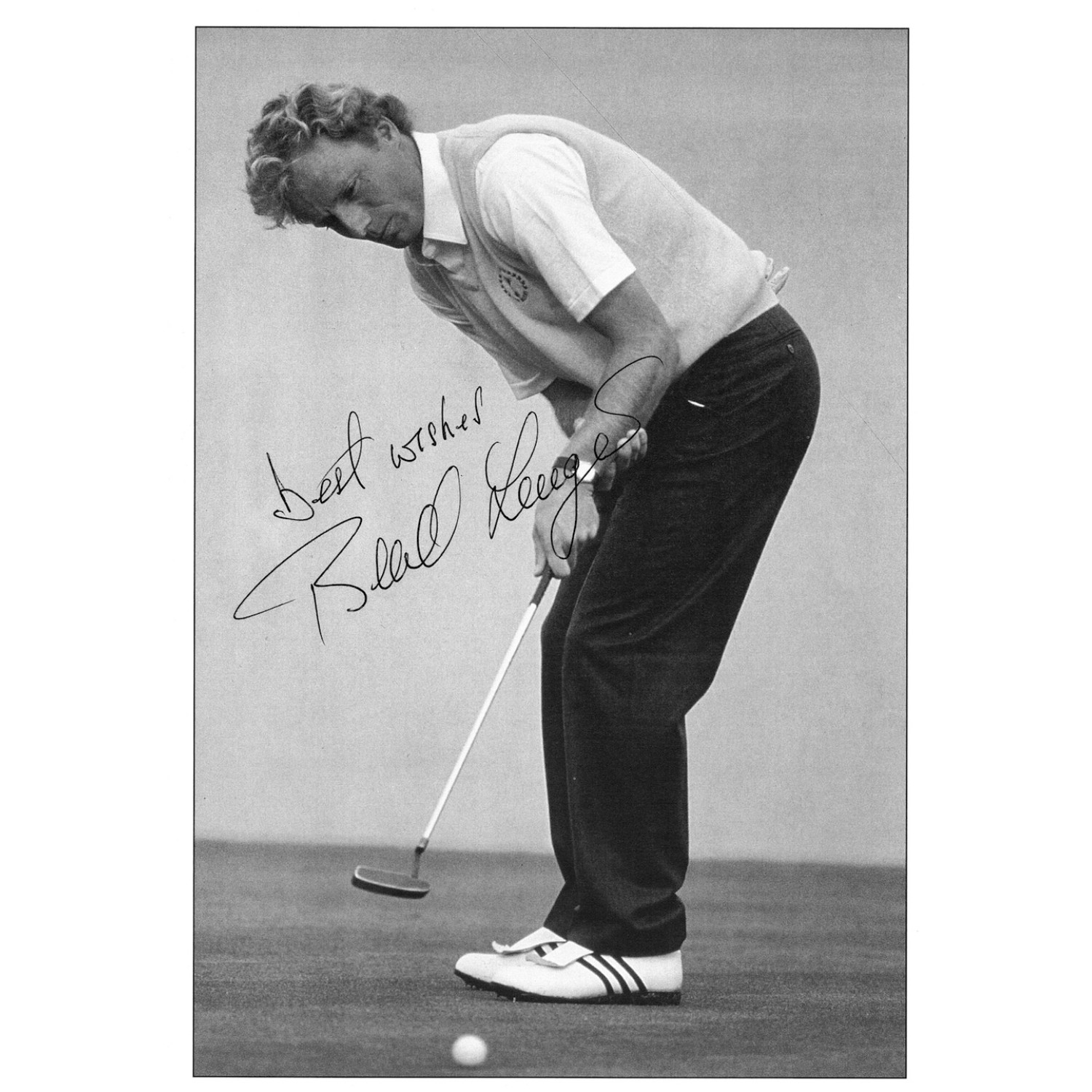 Bernhard Langer Signed 8x12 Inch Book Page 25875