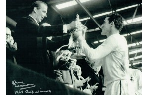Dave Mackay Signed 12x16 Spurs 1967 FA Cup Photograph
