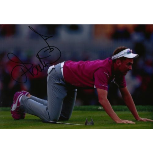 Ian Poulter 8x12 Signed Golf Photograph