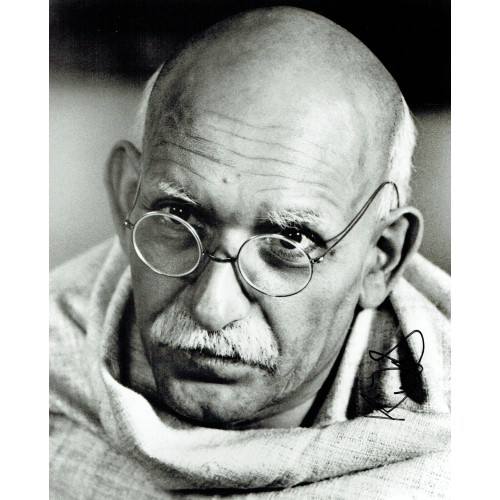 Ben Kingsley Gandhi Signed 8x10 photograph