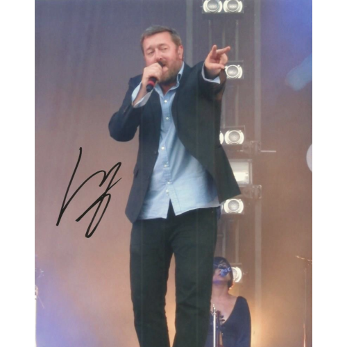 Guy Garvey Signed  Elbow  10 x 8 Inch Photograph