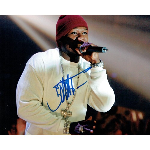 50 cent Signed 10 x 8 inch Colour Photograph