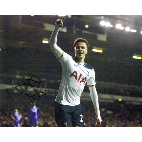 Dele Alli Signed 11x14 Tottenham Hotspur Photograph