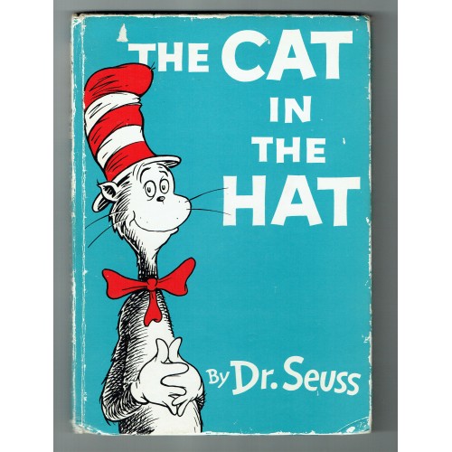 Dr. Seuss Signed 1958 The Cat in the Hat Book Extremely Rare