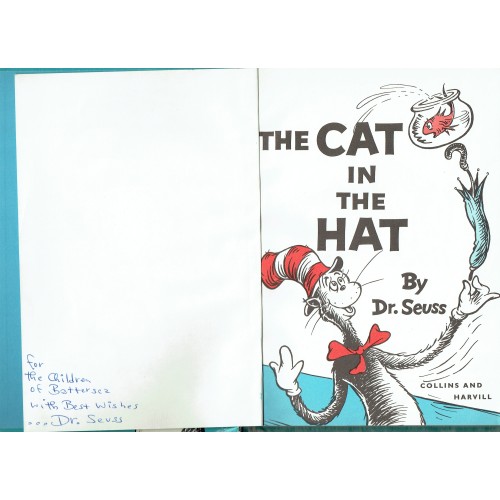 Dr. Seuss Signed 1958  The Cat in the Hat Book Extremely Rare