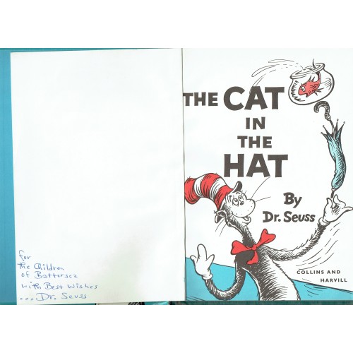 Dr. Seuss Signed 1958 The Cat in the Hat Book Extremely Rare