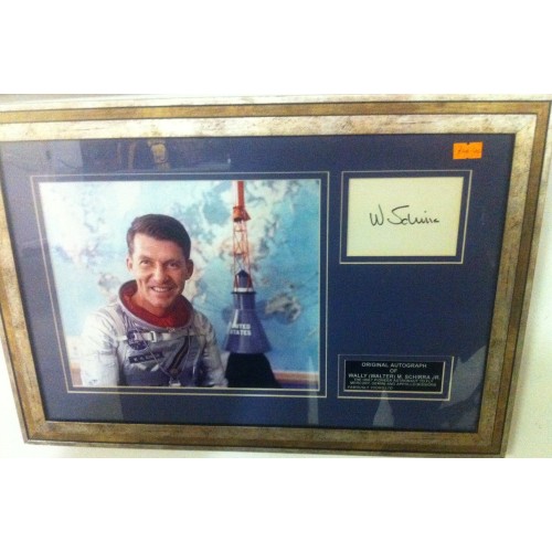 Wally (Walter) Schirra Jr Framed Apollo Space Presentation