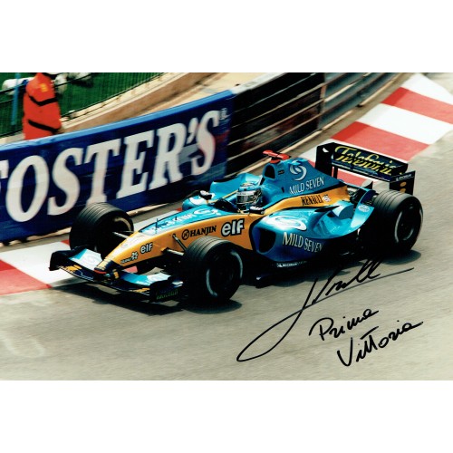 Jano Trulli Signed Monaco Programme & 12x8 Signed 2004  F1 Renault Photograph