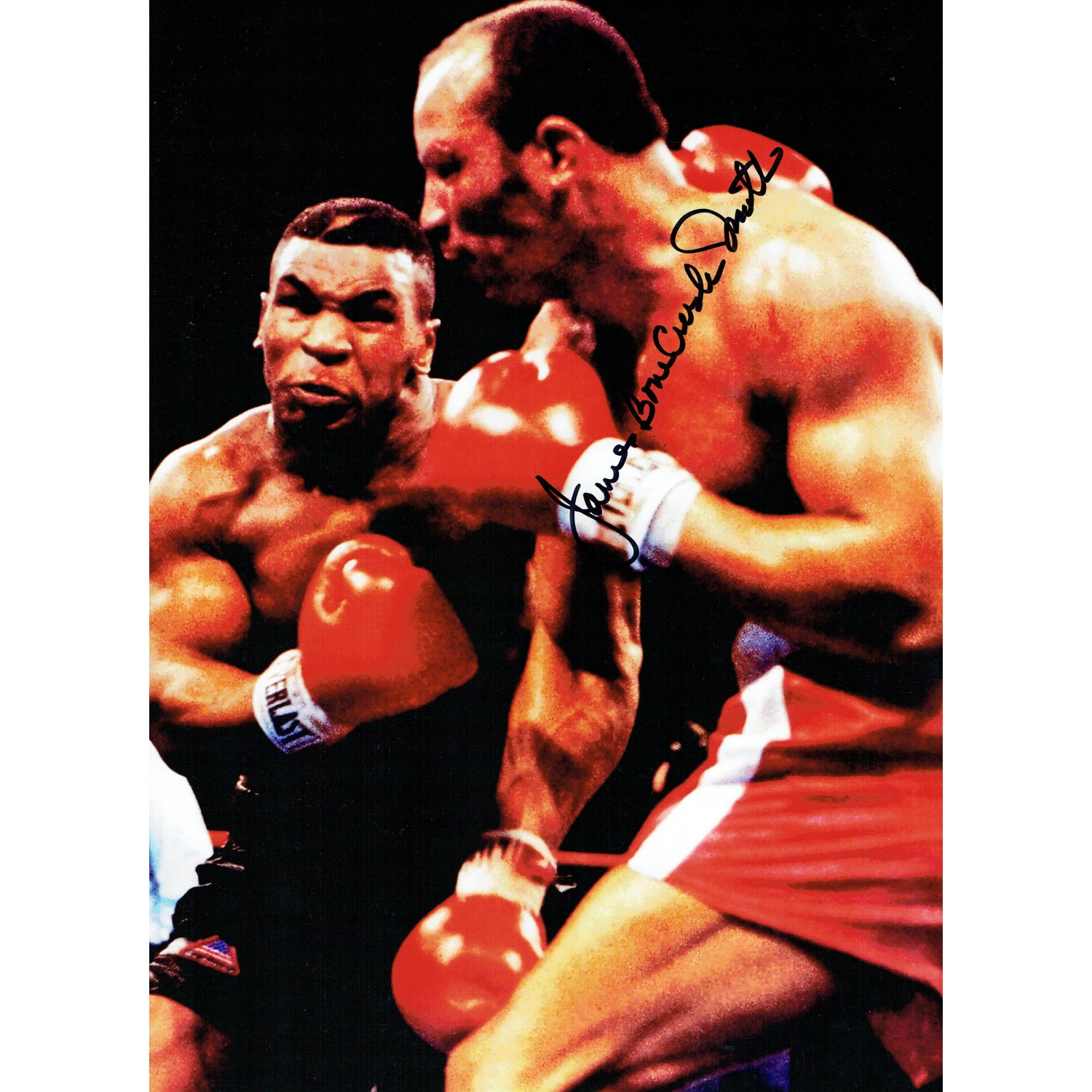 James Bonecrusher Smith 12x16 Signed Tyson Boxing Photograph 23062