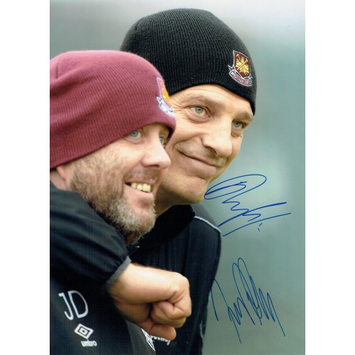 Slaven Bilic & Julian Dicks Dual Signed West Ham 16x12 Photograph