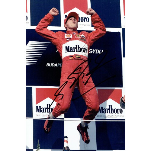 Michael Schumacher Signed 8x12 Ferrari F1 Photograph