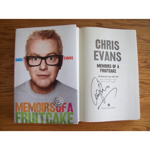 Chris Evans Signed Hardback MEMOIRS OF A FRUIT CAKE Book 