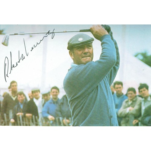 Roberto De Vincenzo Signed Post Card British Open Champion in 1967 at Hoylake