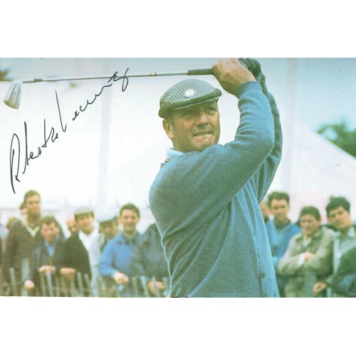 Roberto De Vincenzo  Signed Post Card British Open Champion in 1967 at Hoylake 