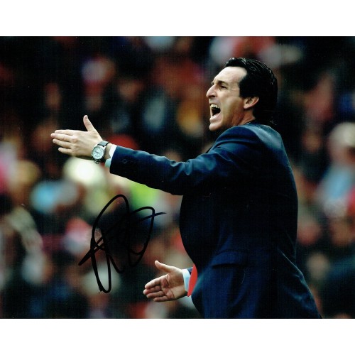 Unai Emery Arsenal Manager Signed 8x 10 Football Photograph