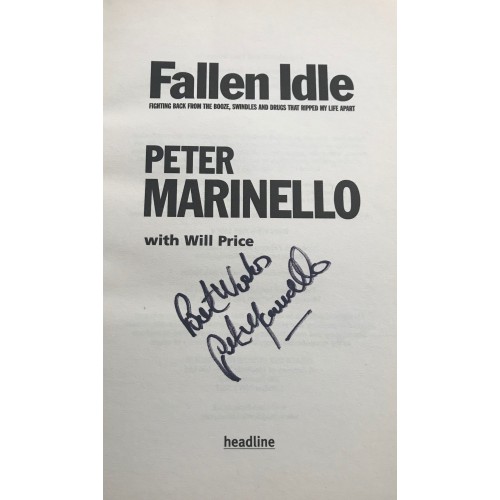 Peter Marinello Signed Book FALLEN IDLE