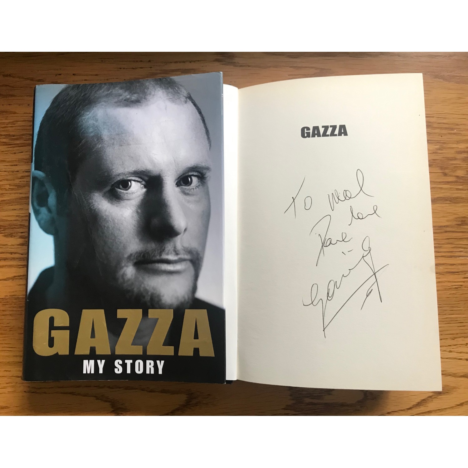 Paul gascoigne best sale autograph