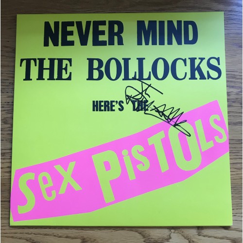 Johnny Rotten Signed Never Mind The Bollocks Here's THE SEX PISTOLS LP 