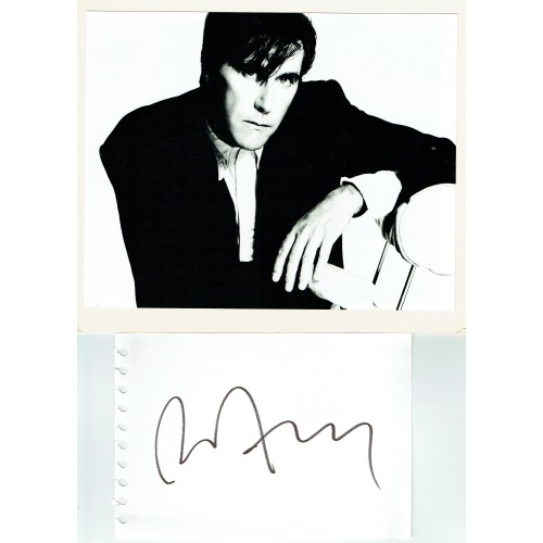 Bryan Ferry Signed Large Album Page & 8x10 Photograph