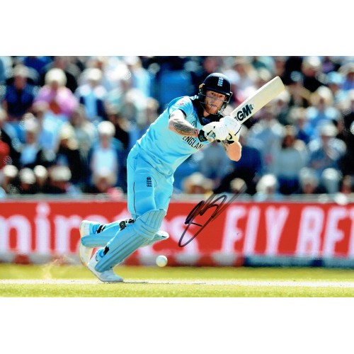 Ben Stokes Signed England 2019 Cricket World Cup 8x12 Photograph 26557 ben-stokes-signed-england-2019-cricket-world-cup-8x12-photograph-26557
