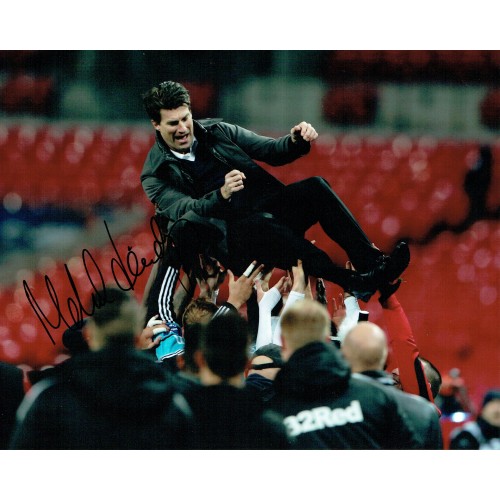 Michael Laudrup League Cup Signed 8x10 Photo!