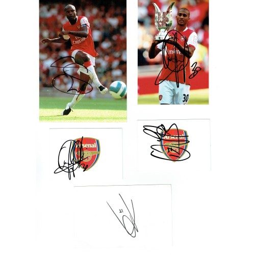 Arsenal Various Signed Items Including William Gallas