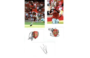 Arsenal Various Signed Items Including William Gallas