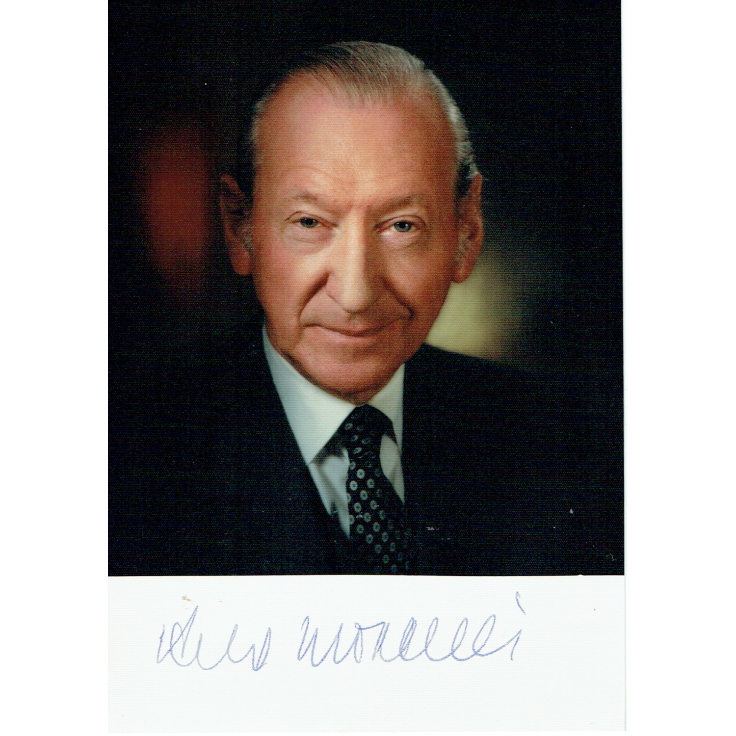 Kurt Waldheim Signed 6x4 Photograph President Of Austria 1986