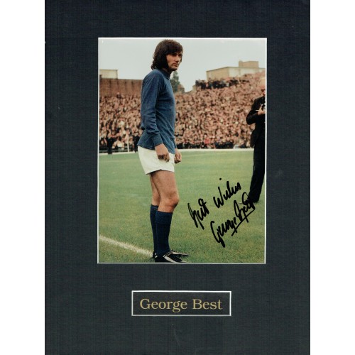 George Best Signed Manchester United 8x10 Photograph