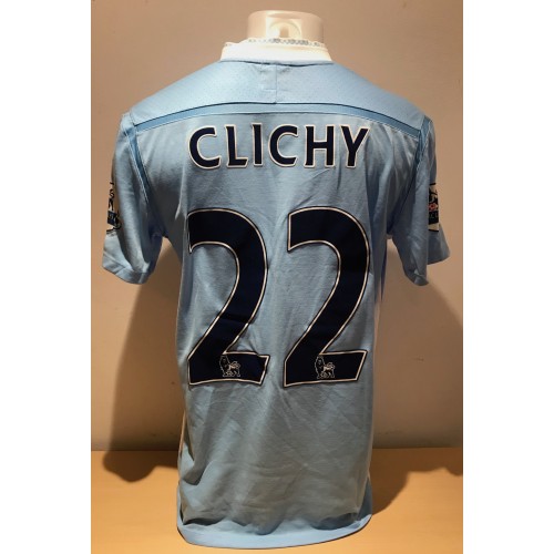 Gael Clichy Manchester City League Winning 2011/12 Season Match Worn Home Football Shirt