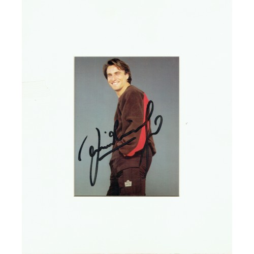 David Ginola Signed & Mounted Photograph